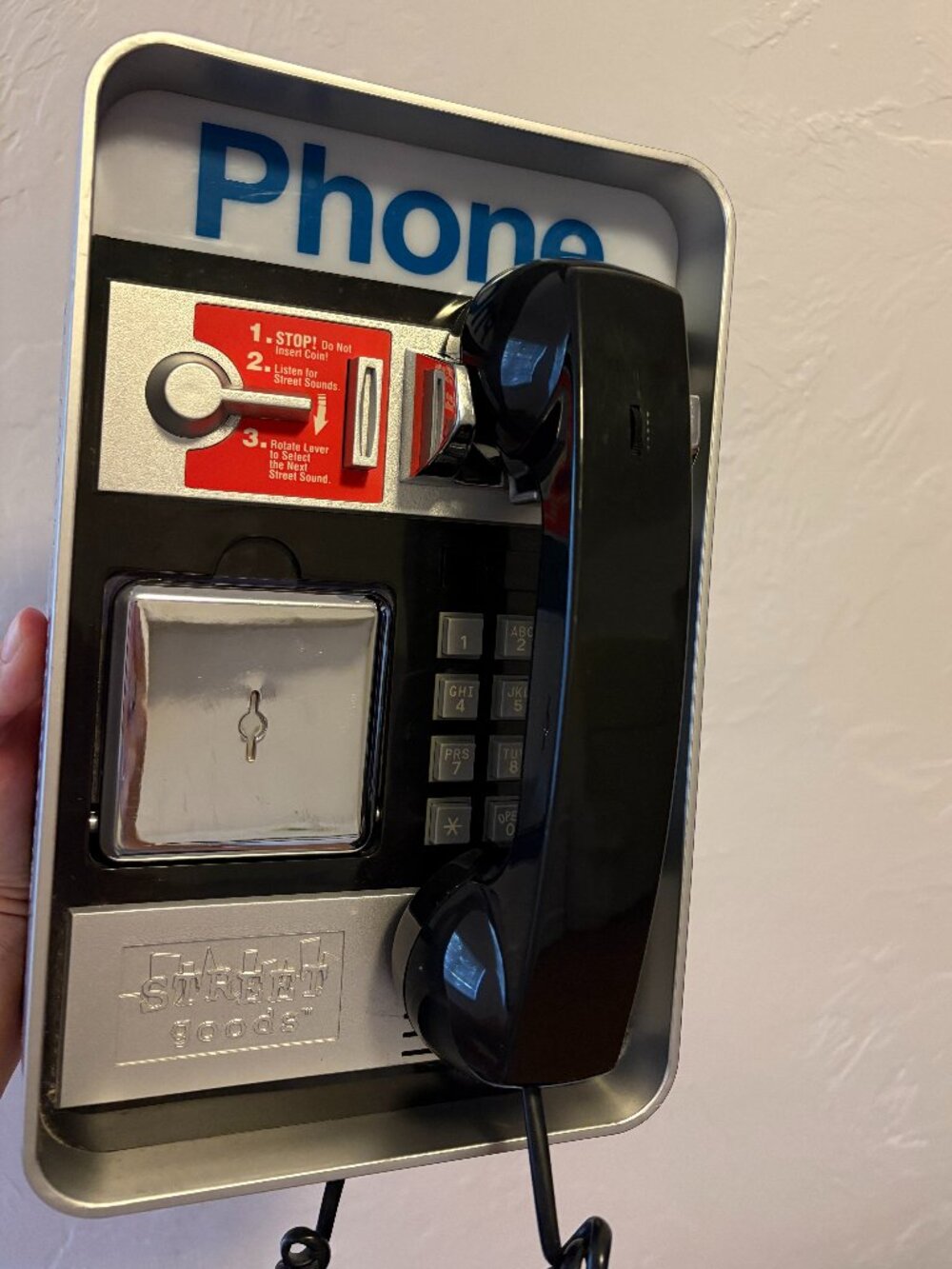 90s Y2K STREET GOODS NOVELTY PAYPHONE LANDLINE PHONE TESTED + WORKS